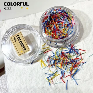 FUN BEADS สไตล์เกาหลี อิน ด้ายสีเค้กริบบิ้นริบบิ้นอุปกรณ์แต่งเล็บน่ารักผสมสีรูปพิเศษน้ําตาลเข็มสีถั่วเครื่องปั้นดินเผานุ่มเครื ลูกปัดตกแต่งเล็บ funbeads พร้อมส่งในไทย