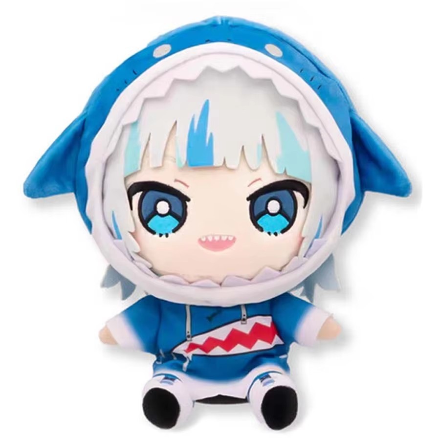 น่ารักญี่ปุ่นอะนิเมะ Hololive เพื่อน U Gawr Gura ตุ๊กตา Plushie ยัดตุ๊กตาของเล่น 21 ซม.เด็กของขวัญ