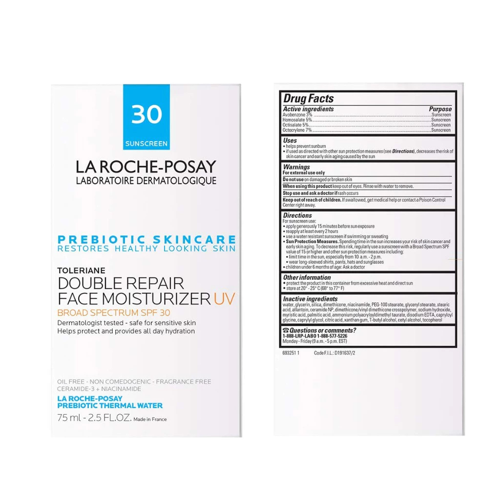 La Roche-Posay Daily Moisturizer Face Cream พร้อม 75ml