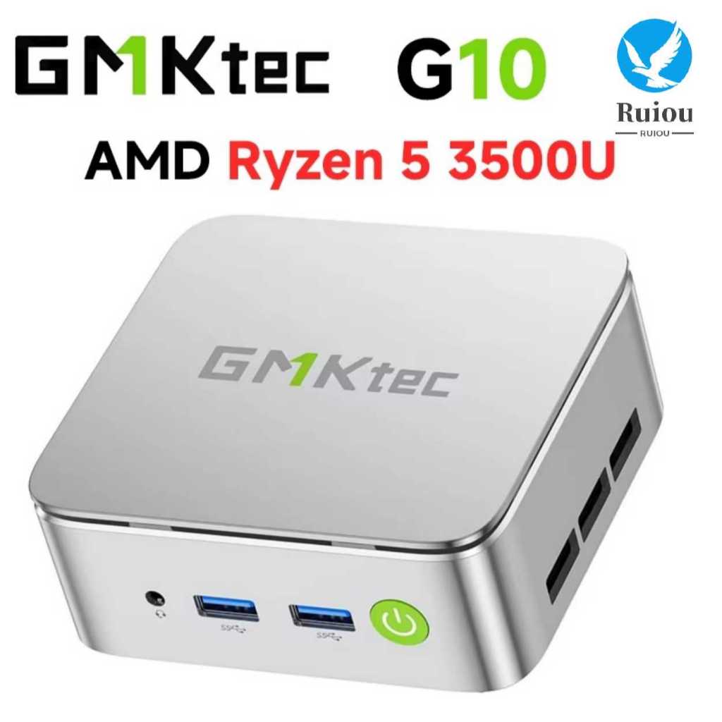 GMKtec G10 AMD Ryzen 5 3500U Mini PC 2 * DDR4 M.2 NVMe SSD Windows 11 Pro 2.5Gbps LAN WiFi5 BT5.2 เด