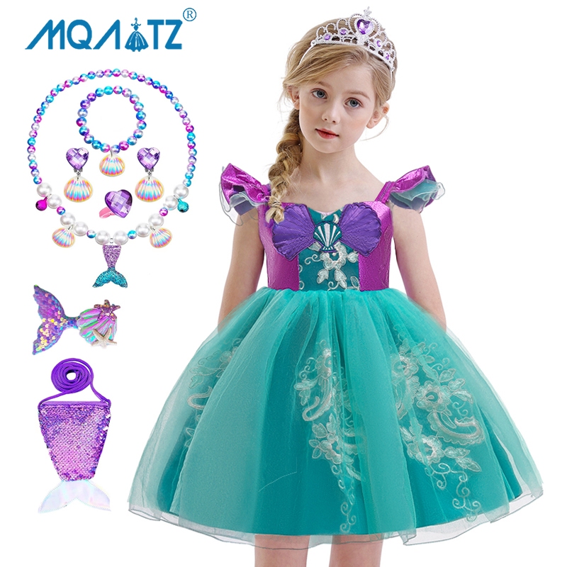 MQATZ Carnival เด็กคอสเพลย์ชุดสําหรับเด็กผู้หญิงเด็กเด็กผู้หญิงชุดเจ้าหญิงวันเกิดบทบาทเล่นเครื่องแต่