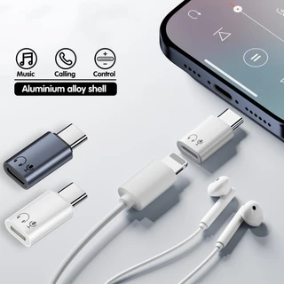 Type C ชายเป็น IOS หญิงหูฟัง Converter USB C หูฟังอะแดปเตอร์เสียงสําหรับโทรศัพท์ iPhon 15 16