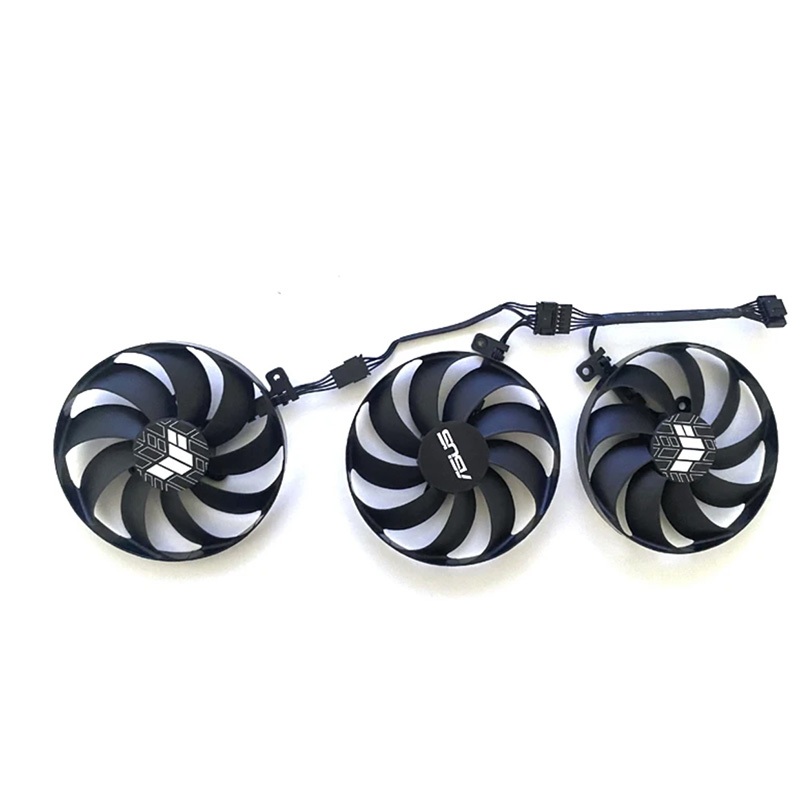 7PIN CF9010U12D GPU พัดลมสําหรับ ASUS GeForce RTX 3060 Ti 3070 3080 3090 TUF OC GAMING กราฟิกการ์ดพั