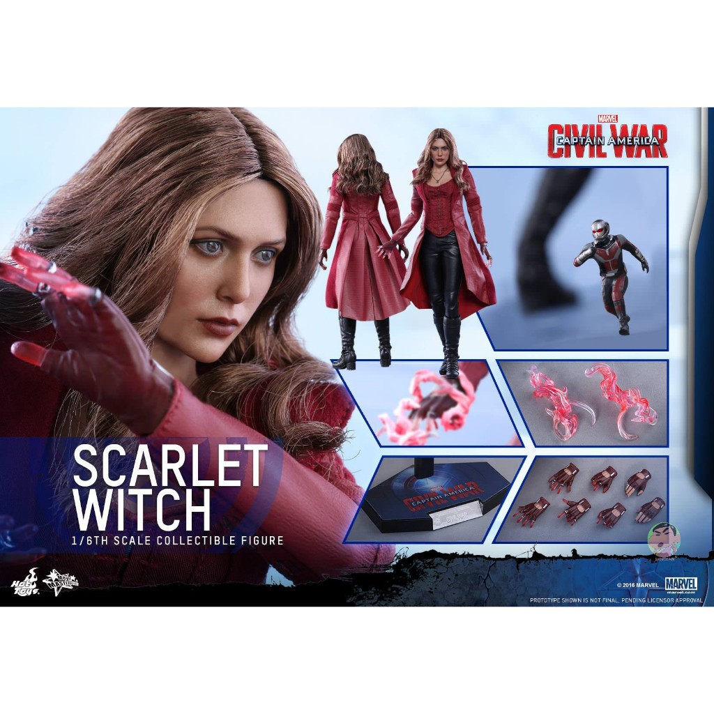Hot Toys MMS370 Captain America : Civil War – Scarlet Witch 1/6 Scale Collectible Figure