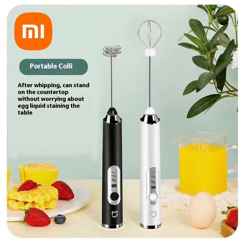 XIAOMI ไร้สายไฟฟ้า Frother นมปัดไข่ Beater USB ชาร์จมือถือเครื่องปั่นกาแฟ Milk Shaker Mixer Foamer เครื่องปั่นอาหาร