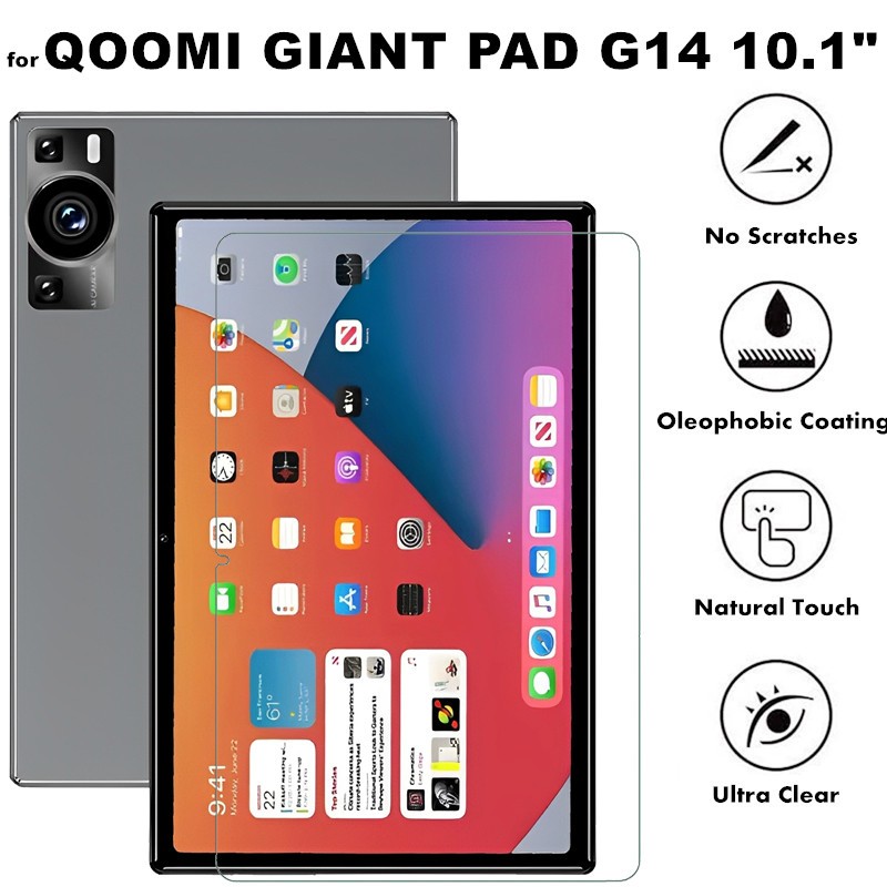 for QOOMI GIANT PAD G14 10.1 Inch Android Tablet Screen Protector Anti-Scratch 9H Hardness Tablet Te