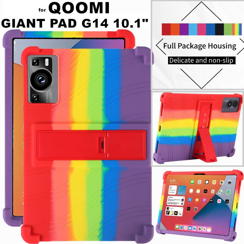 for QOOMI GIANT PAD G14 10.1 Inch Android Tablet Case Super Shockproof Soft Silicone Protective Case