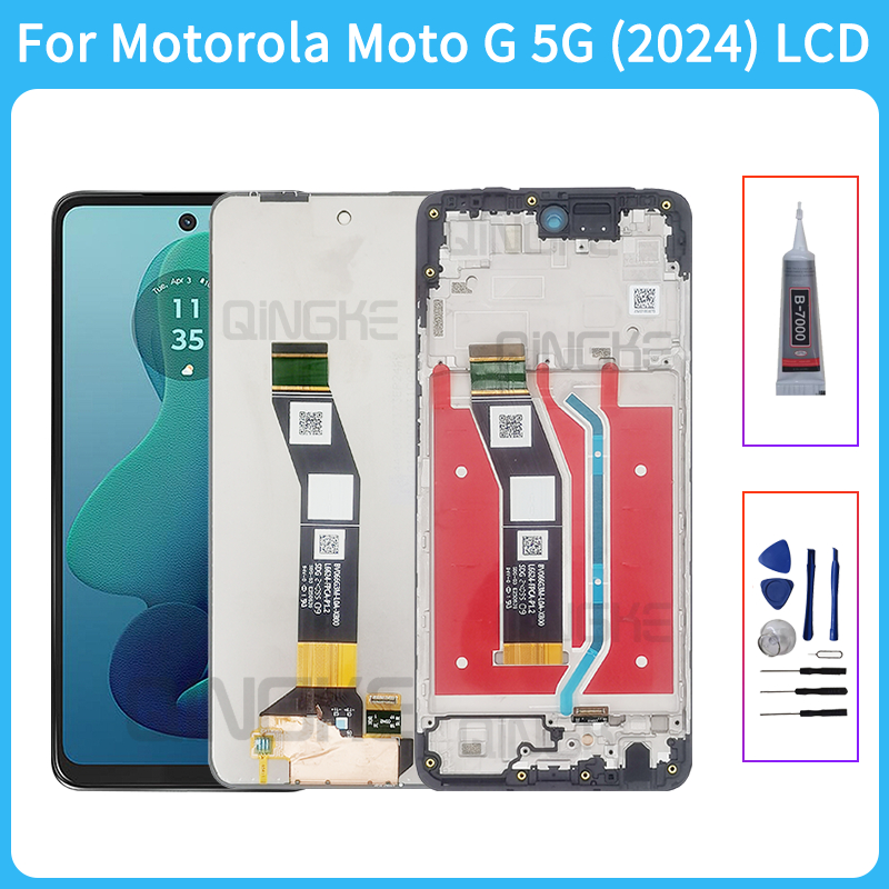 สําหรับ Motorola Moto G 5G 2024 LCD XT2417-4 XT2417-1 จอแสดงผล Touch Screen Digitizer Assembly Moto 