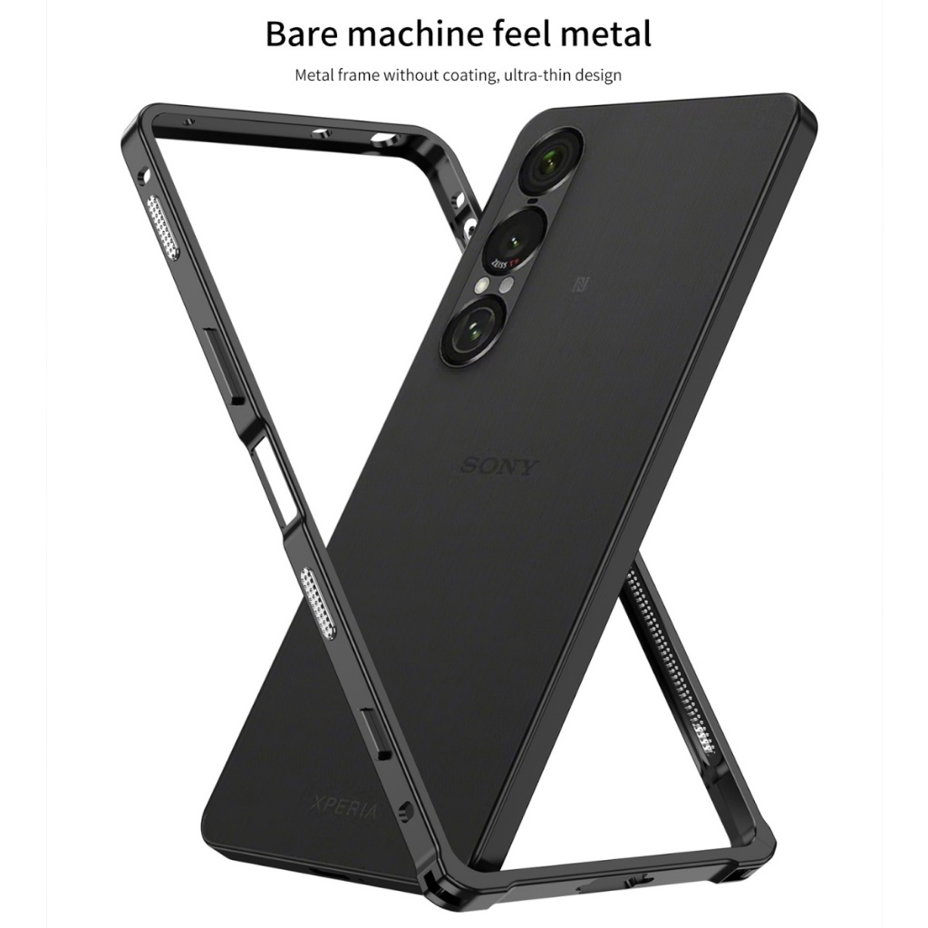 กรอบโลหะอลูมิเนียมหรูหราสําหรับ Sony Xperia 1 VII 7th 1 VI 5G XQ-FS54 กันชนบางเฉียบกันกระแทกป้องกันเคสโทรศัพท์