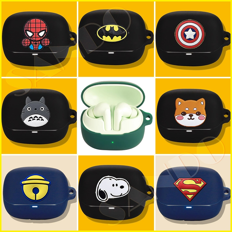 เคส Baseus BP1 Pro หูฟังเกราะป้องกันเคสซิลิโคนอ่อนนุ่มหูฟังการ์ตูนน่ารักฝาครอบป้องกัน Baseus หูฟังบล