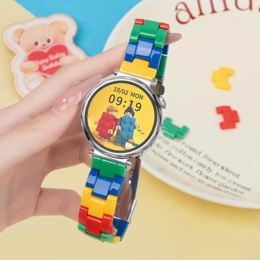 Building Block Strap For Huawei watch GT 5 สาย huawei watch gt 5 pro / Huawei GT5 Pro สาย GT2/GT3/GT4/ Plastic Redmi watch 5 Lite / Redmi watch 5 Active สาย Galaxy watch 7 สาย  Galaxy Watch FE/6 /5/4/ Amazfit active 2 Strap GTS 4 mini / Amazfit Bip 5 สาย