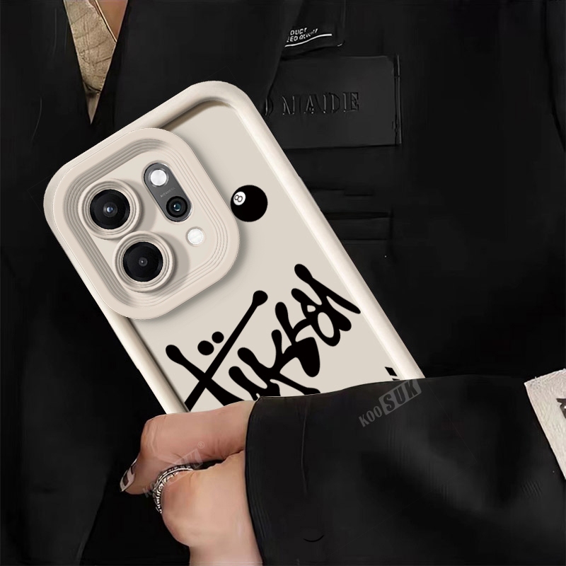 เคสสําหรับ OPPO Reno 14 13 Pro 14F 13F Reno14 Reno13 F บิลเลียดสีดําหมายเลข 8 เคสโทรศัพท์ลายการ์ตูนซิลิโคนอ่อนนุ่มกันกระแทกปก - รูปที่ 4