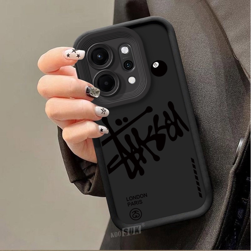 เคสสําหรับ OPPO Reno 14 13 Pro 14F 13F Reno14 Reno13 F บิลเลียดสีดําหมายเลข 8 เคสโทรศัพท์ลายการ์ตูนซิลิโคนอ่อนนุ่มกันกระแทกปก - รูปที่ 2