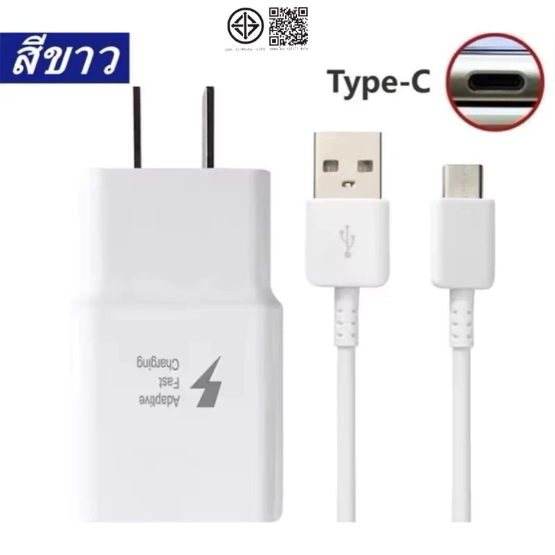 ชุดชาร์จ สายชาร์จ For Galaxy  1.2 ม. 2 ม. หัวชาร์จสําหรับ USB C ชุดชาร์จเร็ว S10 S10+ ชุดสายชาร์จ