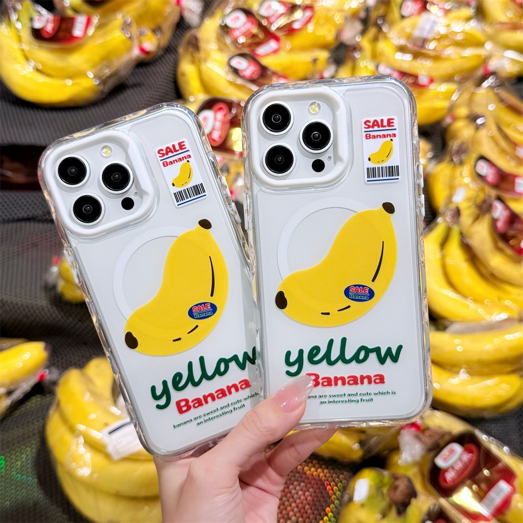 สําหรับ iphone Case 16 Pro Max 15 Pro Max 14 Pro Max เคสโทรศัพท์กล้วย