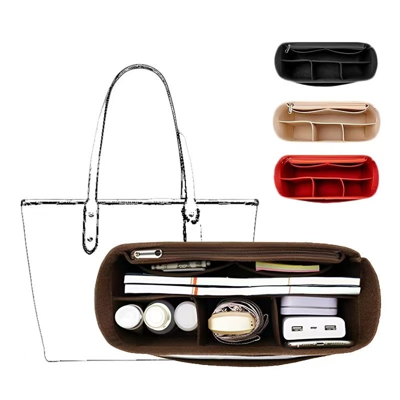 Felt กระเป๋าจัดระเบียบ For GM PM Mini Tote Bag Organizer กระเป๋าเครื่องสําอาง กระเป๋าถือ