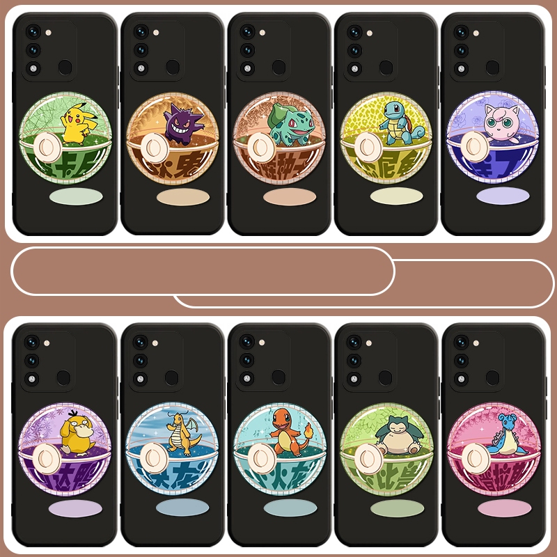 เคสสําหรับ TECNO Spark Go 2020 2022 2023 8 8C 8P 8T 7 7P 7T 6 PRO PokeMMO TPU Matte Case Soft Cover