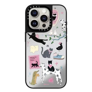 CASENEALขนมหวานแมวกระจกคุณภาพสูงเคสโทรศัพท์เหมาะสําหรับiPhone 17ProMax 17pro 17 air 16promax 16 15promax 15 14promax 13 13Promaxแฟชั่นAnti Drop Hard Case