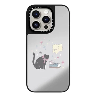 CASENEALขนมหวานแมวกระจกคุณภาพสูงเคสโทรศัพท์เหมาะสําหรับiPhone 17ProMax 17pro 17 air 16promax 16 15promax 15 14promax 13 13Promaxแฟชั่นAnti Drop Hard Case