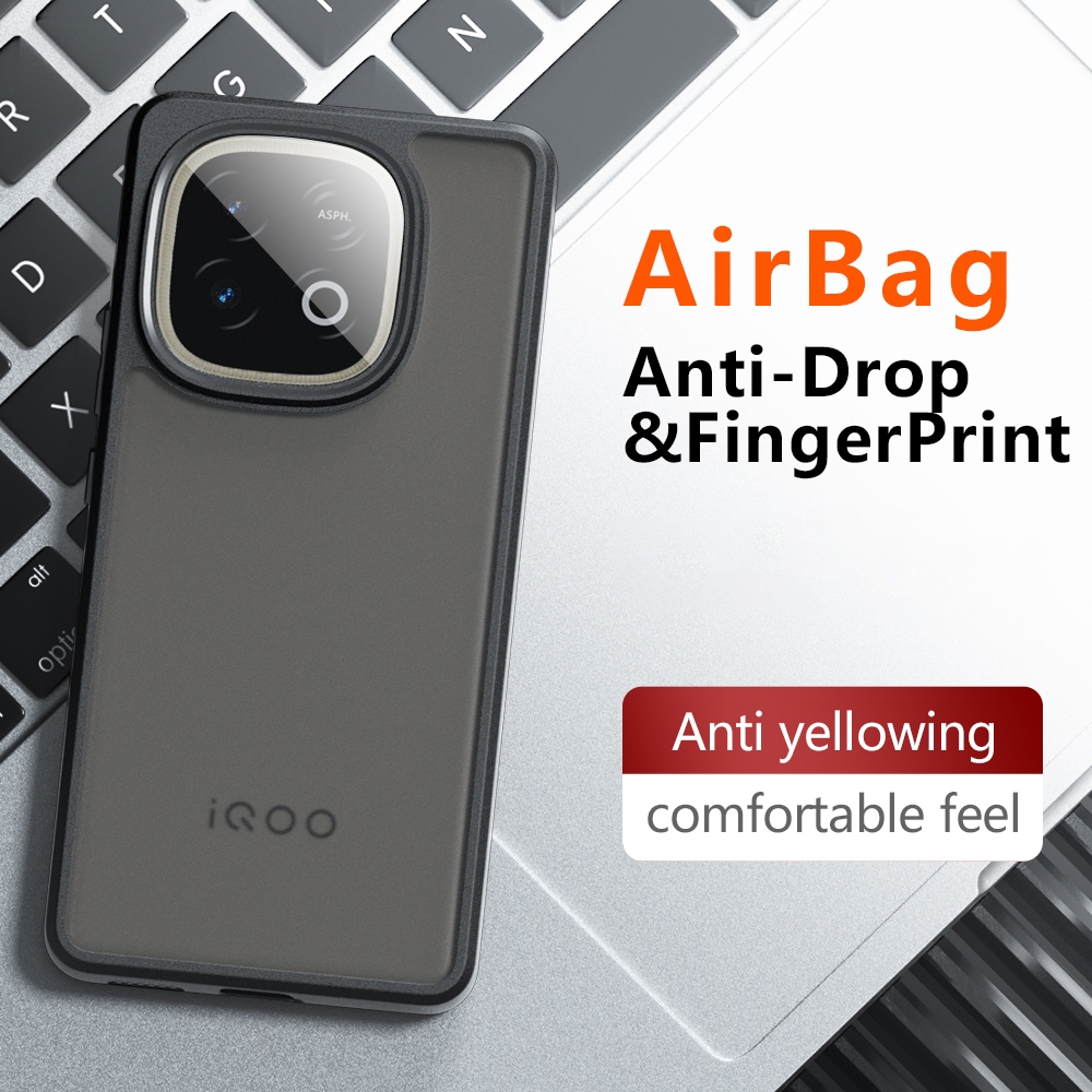 ปลอกสําหรับ vivo iQOO Neo 10 5G Global iQ00 Neo10 iQOONeo10 เคสโทรศัพท์อะคริลิคใส Matte ซิลิโคนอ่อนน