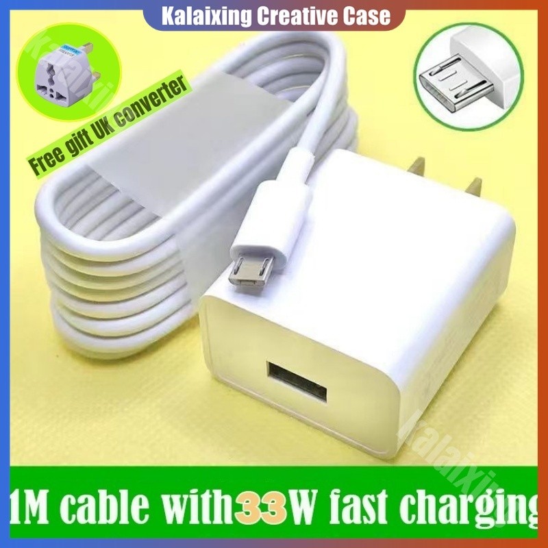 สําหรับ OPPO 33W Fast Charger F5 F7 F9 F9 Pro F11 F11 Pro A1K A5 A3S A7 A5S A12 A12E USB Micro Data 