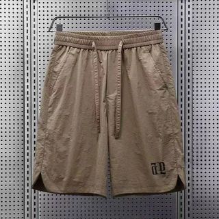 กางเกงขาสั้นผู้ชายกีฬาเอวยางยืดไซส์ใหญ่ M-5XL ฤดูร้อนบางระบายอากาศดี ทรงหลวมสบาย อเนกประสงค์สีพื้น