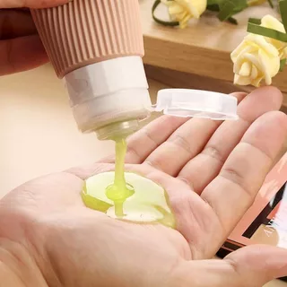 4 ชิ้นป้องกันการรั่ว Squeezable ซิลิโคนขนาดเดินทาง ConTravel ขวดสําหรับอุปกรณ์อาบน้ํา, Tsa ได้รับการอนุมัติ 3 ออนซ์ขวดเดินทางแบบพกพา
