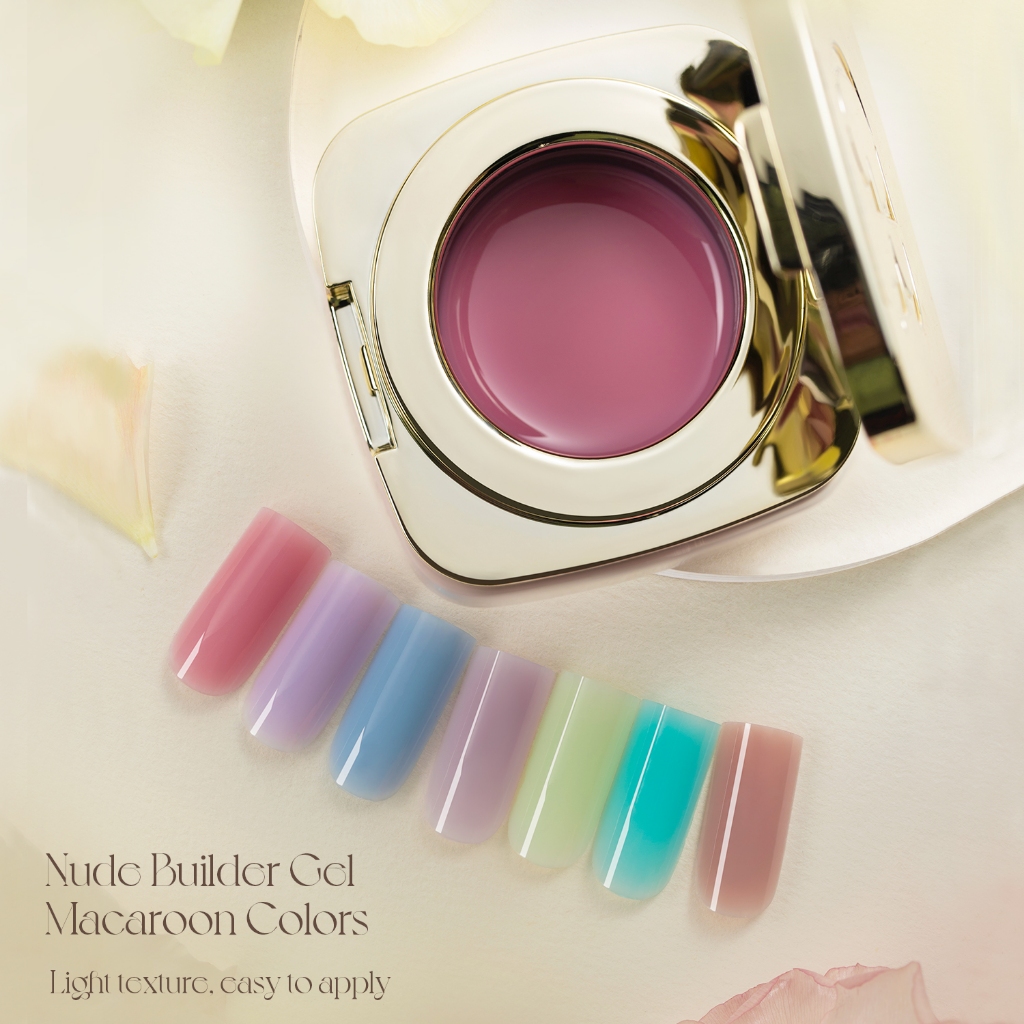 GR 50g (10-16)ไม่เจ็บปวด เจลต่อเล็บ ไม่ร้อนหน้าเล็บ Builder gel เจลต่อเล็บ พรีเมี่ยม สีสุขภาพดี  เจล