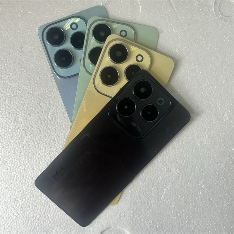 ฝาหลังแบตเตอรี่ด้านหลังด้านหลังกระจกเลนส์กล้องสําหรับ Infinix Hot 40 Pro X6837