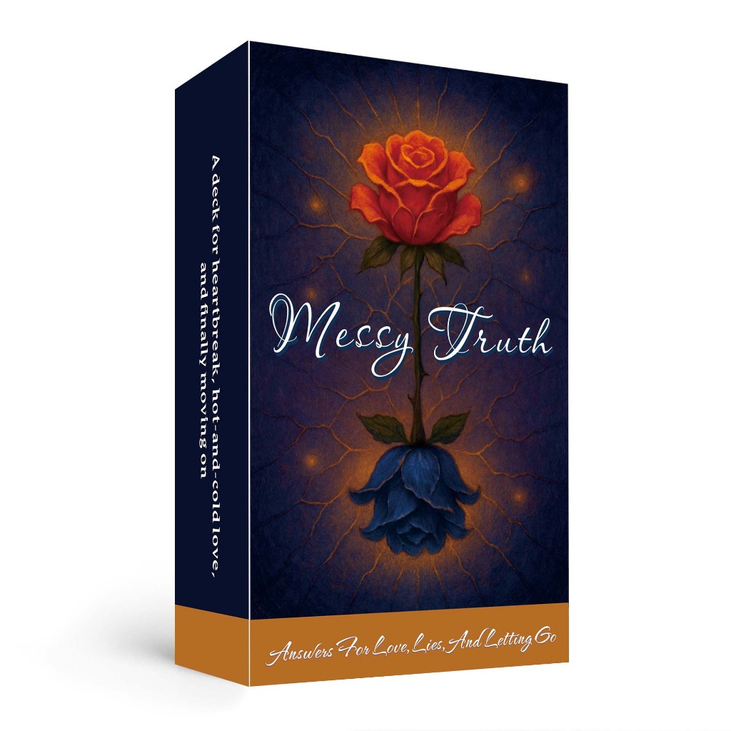 Messy Truth Card 54 Deck, 13x8 Cm Tarot Divination Game สําหรับเด็กอายุ 14+ ค้นพบเส้นทางของคุณเพื่อท้าทายการ์ดเกม