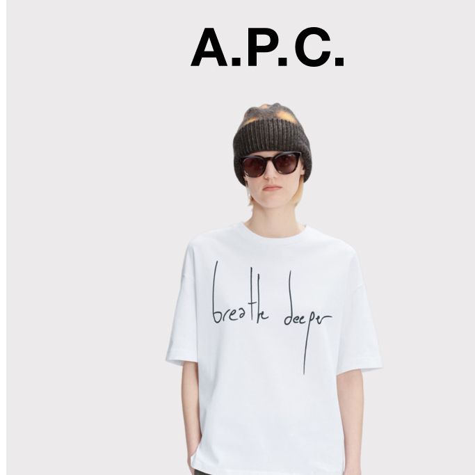 เสื้อยืด APC JOURNEY 中性APC 休闲字母เสื้อยืด
