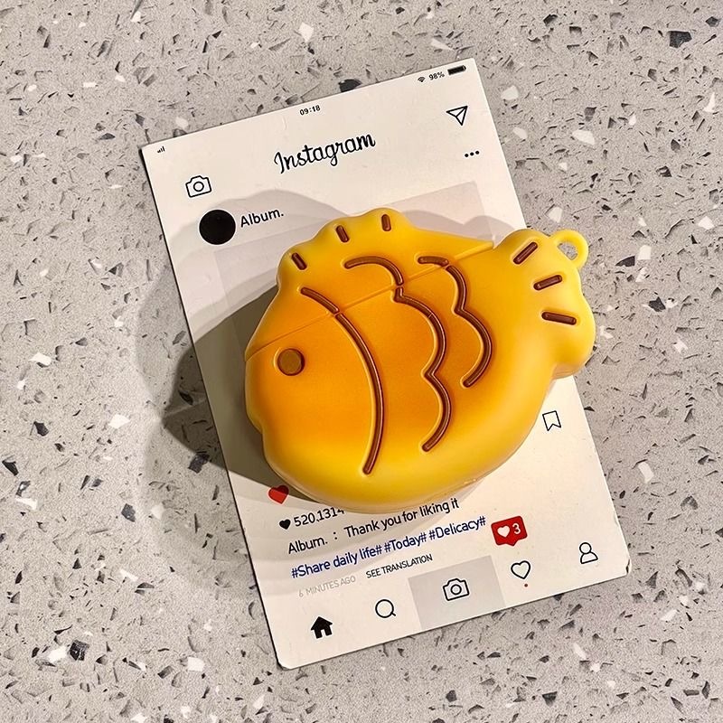ส่วนบุคคล Snapper Burn สําหรับ AirPods 4th Generation หูฟังใช้งานร่วมกับ AirPods 1/2/3 Pro2 หูฟังบลูทูธซิลิโคน Anti Drop หูฟังป้องกันกรณี