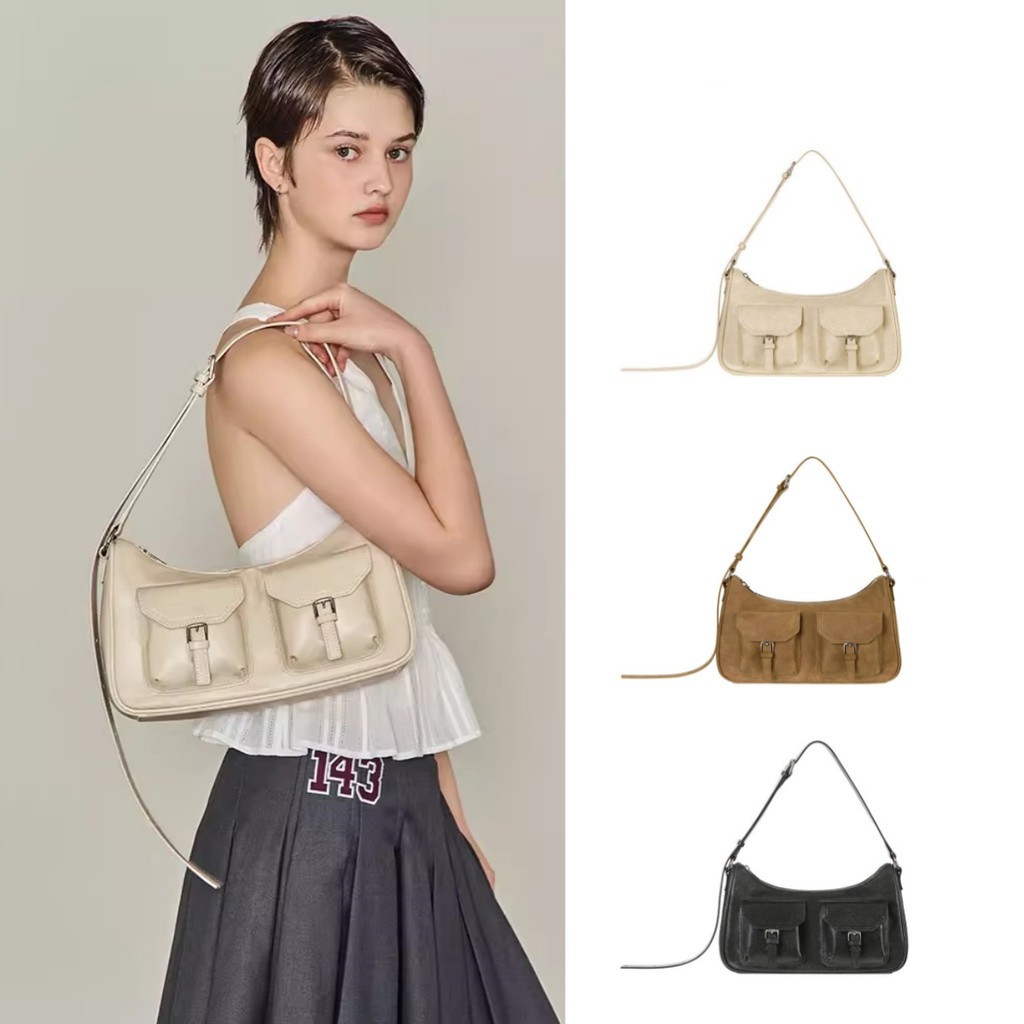 SO Joey Bag Mini New Retro Motorcycle Bag One Shoulder Crossbody Bag Korean Designer Underarm Bag