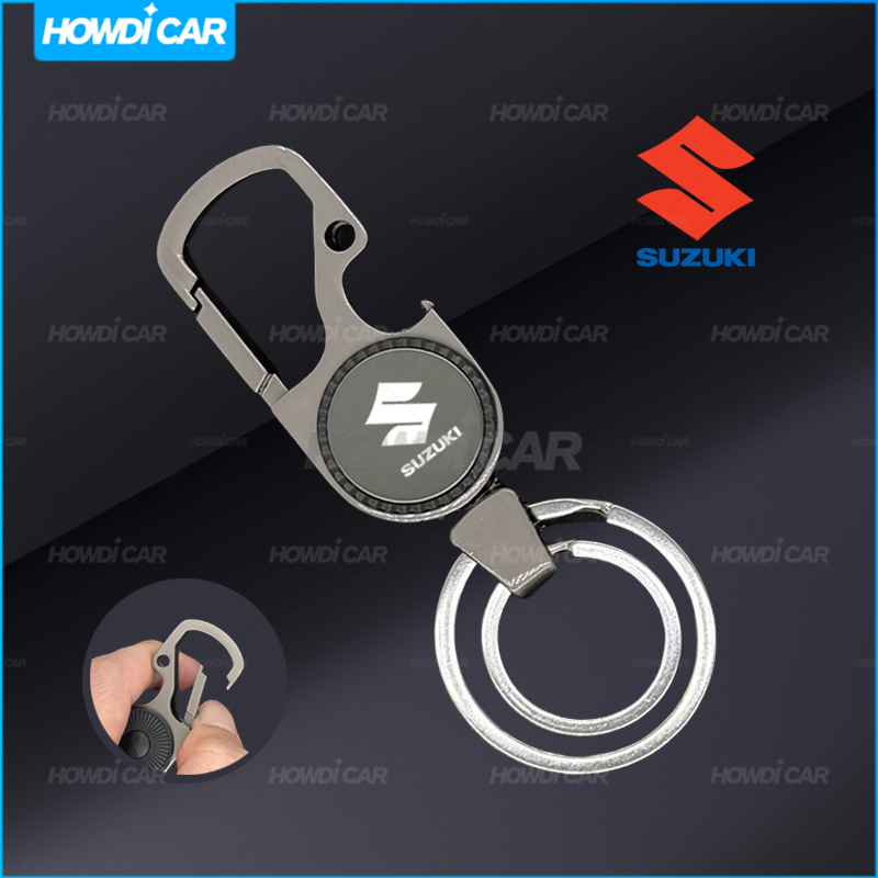 SUZUKI พวงกุญแจรถ1ชิ้นพวงกุญแจออกแบบสร้างสรรค์สําหรับซูซูกิ