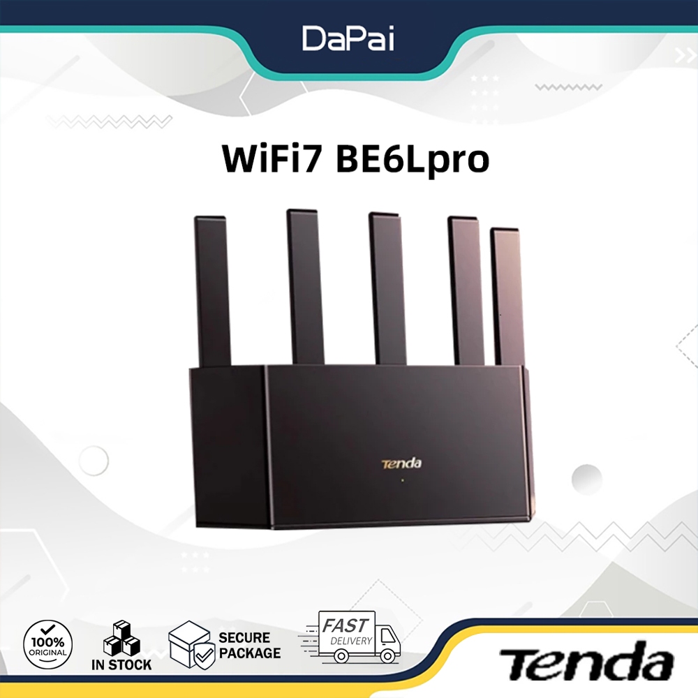 Tenda WiFi7 BE6Lpro Router พอร์ต Gigabit 2.5G เต็มรูปแบบบ้านขนาดใหญ่ 5G Dual band Mesh การเพิ่มประสิ