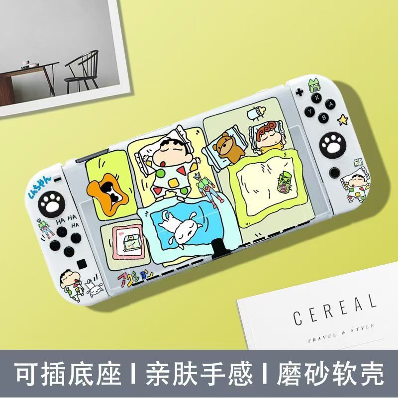 เคสซิลิโคนนิ่ม ลายการ์ตูนชินจัง สําหรับ Nintendo Switch Oled