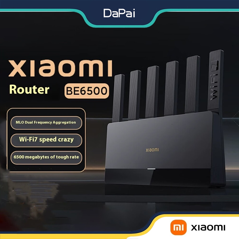 เราเตอร์ Xiaomi BE6500 Wi Fi 7 6500 Mbps พอร์ตเครือข่าย 2.5G เต็ม 4-core โปรเซสเซอร์ Qualcomm IoT อั