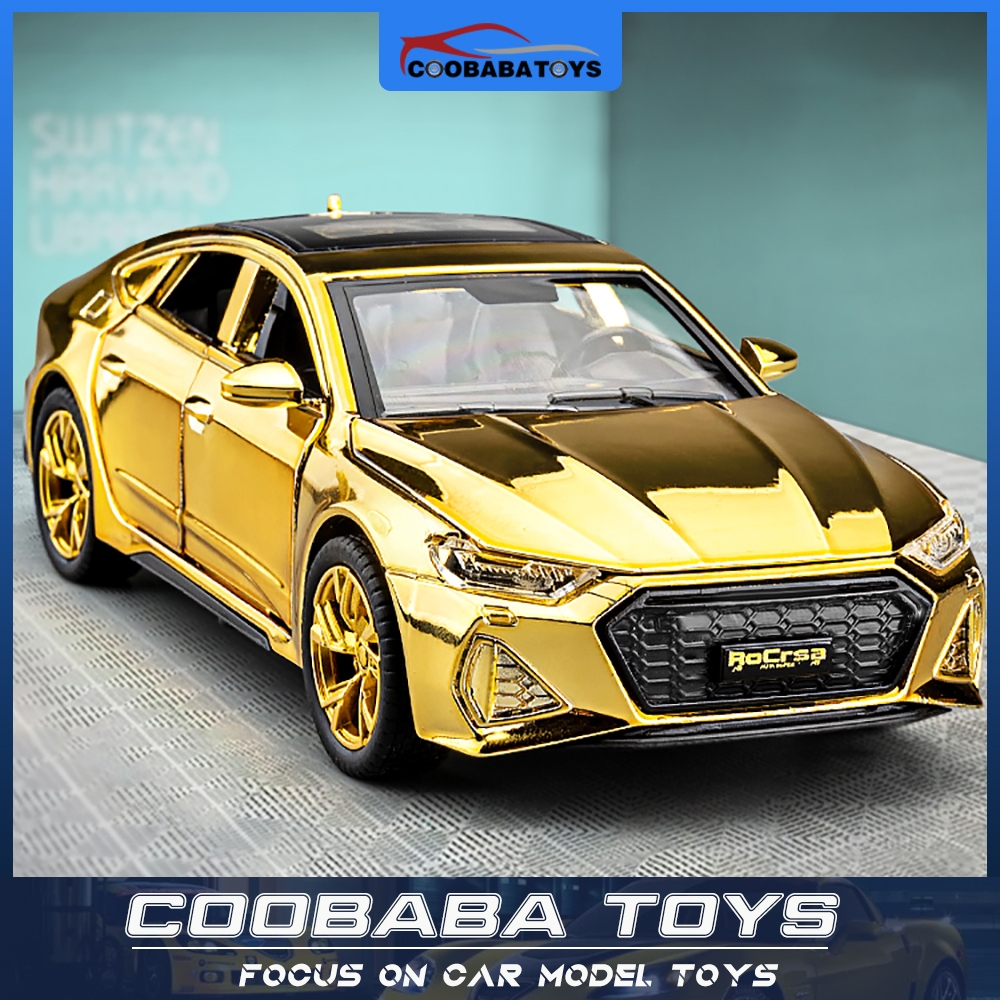 CBB 1:32 Audi RS7 Alloy รถเหล็กโมเดลของเล่นสําหรับเด็กเด็กผู้ชายผู้ใหญ่คอลเลกชันจัดส่งที่รวดเร็ว