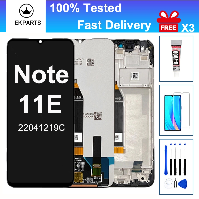 LCD สําหรับ Xiaomi Redmi Note 11E 22041219C จอแสดงผล Touch Screen Digitizer Assembly Parts ไม่มี Dea