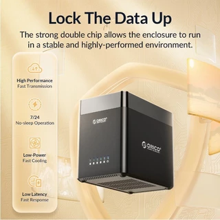 ORICO 5-Bay 3.5 นิ้ว USB Hard Drive Enclosure แม่เหล็กเครื่องมือฟรี SATA เป็น USB 3.0/Type-C HDD Case (DS500)