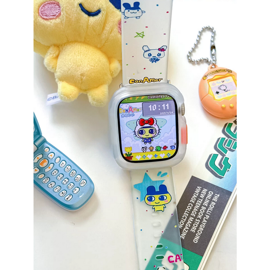 Clear Fresh Watch Strap Case เคสสายนาฬิกาใสสดเข้ากันได้สําหรับสาย A-pple Watch Series11 10 9 8 7654321,SE Ultra2 iwatch Case และ i Watch Strap ขนาด 46mm 38 42 41 45 49mm 44mm 40mm iWatch Strap Loop ราคา ถูกที่สุด ดีลบีเคเค แกลเลอรีภาพที่ 3