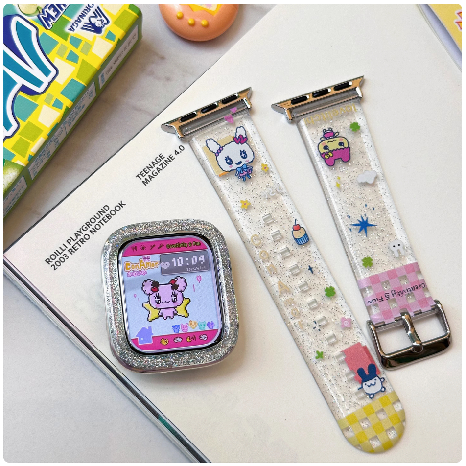 Clear Fresh Watch Strap Case เคสสายนาฬิกาใสสดเข้ากันได้สําหรับสาย A-pple Watch Series11 10 9 8 7654321,SE Ultra2 iwatch Case และ i Watch Strap ขนาด 46mm 38 42 41 45 49mm 44mm 40mm iWatch Strap Loop ราคา ถูกที่สุด ดีลบีเคเค แกลเลอรีภาพที่ 9