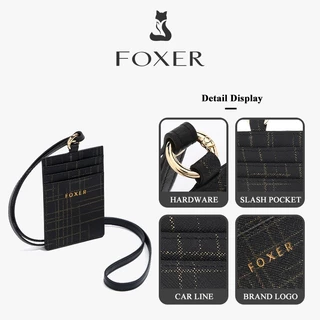 FOXER card bag ที่ใส่บัตร ที่ใส่ป้ายชื่อ สายคล้องคอ ที่ใส่บัตรประจำตัว