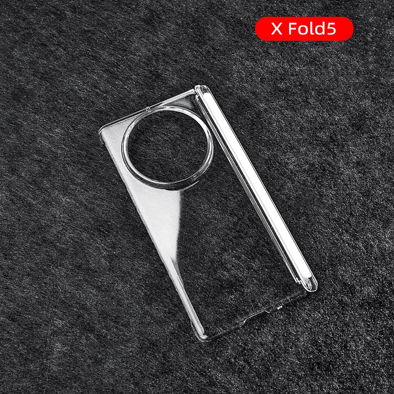 X Fold5 Casing Case สําหรับ Vivo X Fold 5 บานพับโปร่งใส กันรอยขีดข่วน UV Hard เคสโทรศัพท์มือถือ vivo