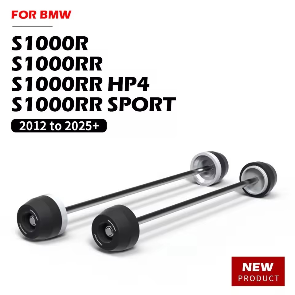 ด้านหน้าด้านหลังล้อเพลาส้อม Crash Slider สําหรับ BMW S1000R S1000RR 2013-2025 S1000XR M1000RR 2020-2025 ล้อเพลาชุด