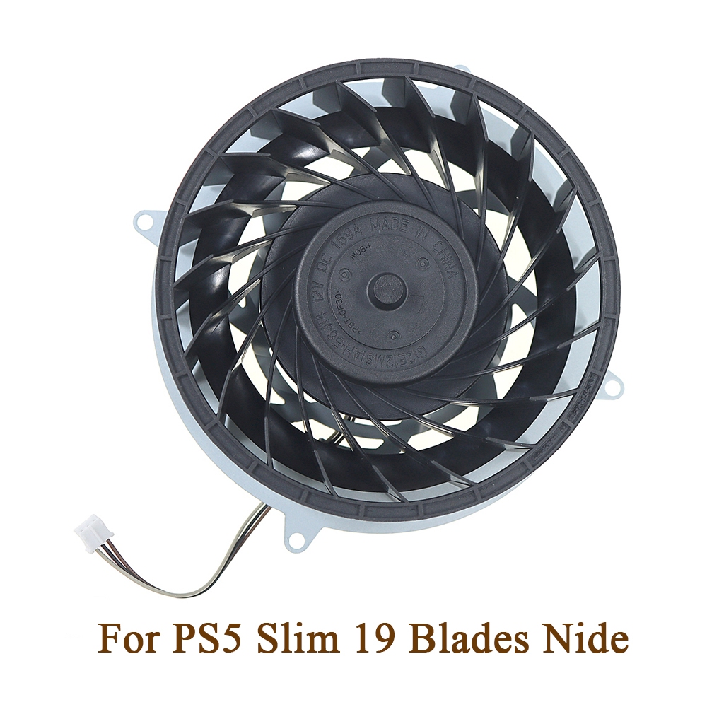 1 PC 19 ใบมีดพัดลมระบายความร้อนภายใน nidec สําหรับ PS5 Slim คอนโซล nidec ฮีทซิงค์ Built-In Cooler พัดลมสําหรับ Playstation5 Slim ภายใน Cooler พัดลม