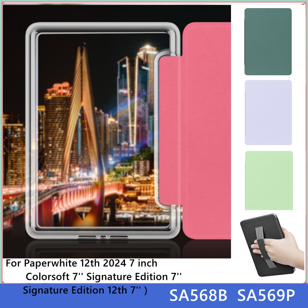 อะคริลิค Clear Back สําหรับ Kindle Paperwhite 12th Generation กรณี 2024 Signature Edition 12th Color