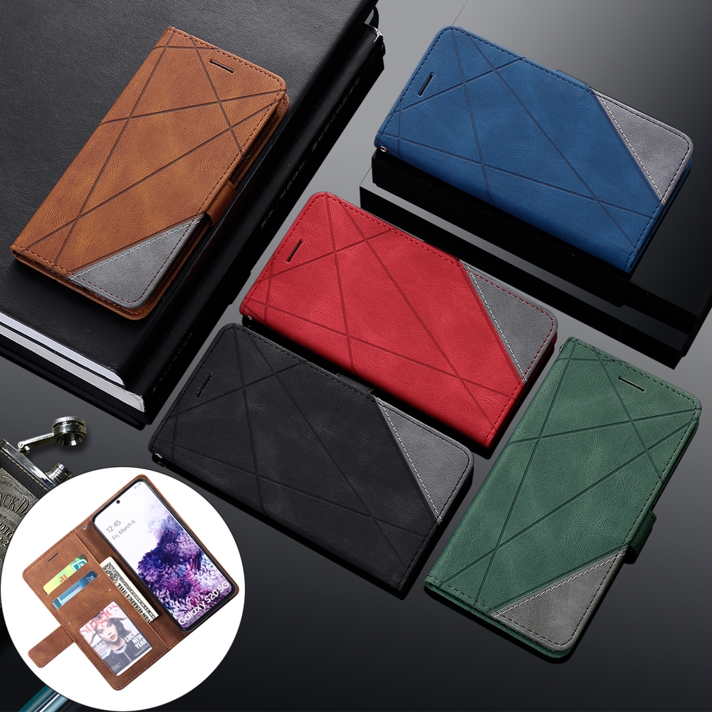 เคสออปโป้ case for OPPO A6t A6 A5i A5 A3 Pro 5G A6x A5x A3x 4G Reno 15 Pro Max 15F 14 14F 13 F 13F Find X9 X8 Pro 5G เคสโทรศัพท์หนัง TPU นิ่ม ฝาพับ พร้อมช่องใส่บัตร และสายคล้อง สําหรับ Splice Leather Case Flip Cover Wallet ซองมือถือ FGPJ