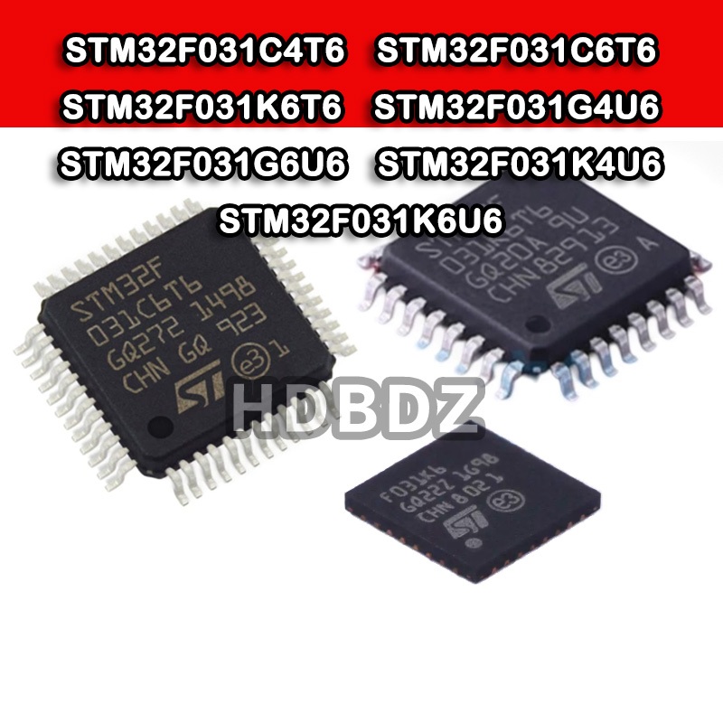 2~5PCS STM32F031C4T6 STM32F031C6T6 STM32F031K6T6 STM32F031G4U6 STM32F031G6U6 STM32F031K4U6 STM32F031