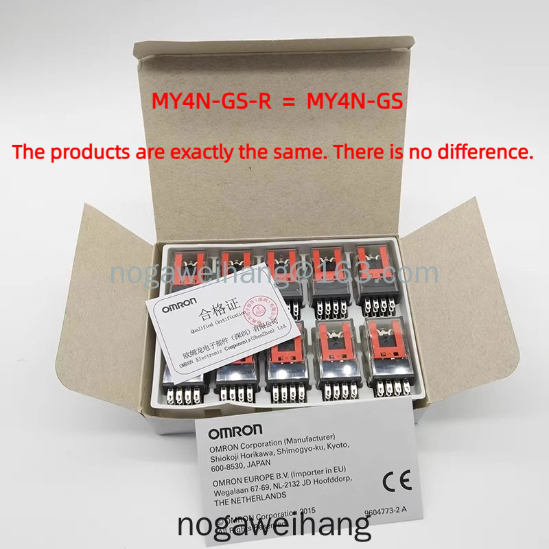 รีเลย์อินเทอร์เฟซ Omron MY4N-GS-R (MY4N-GS ) AC110 AC220 DC12 DC24 ใหม่และต้นฉบับ